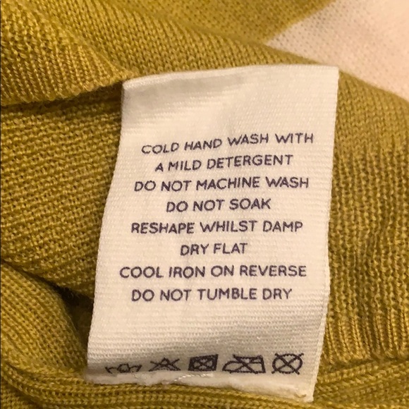 LOMA LONDON Chartreuse Colorblock V Neck Sweater - Picture 8 of 8